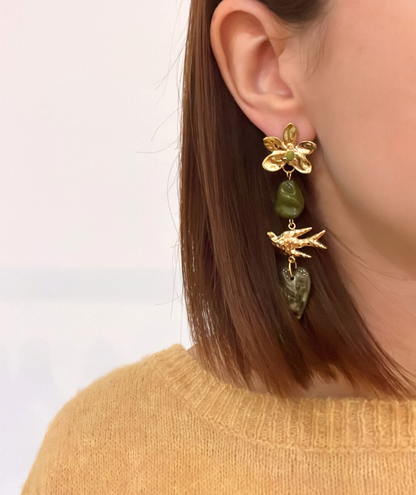 Naïs - Boucles d'oreilles pendantes