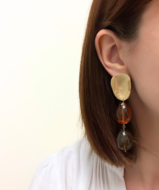 Calie - Boucles pendantes résine