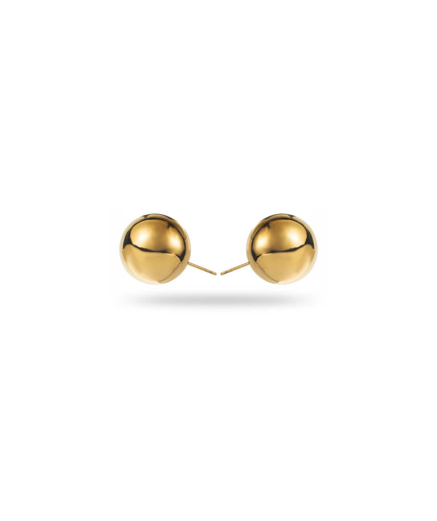 Camille - Boucles d'oreilles billes dorées