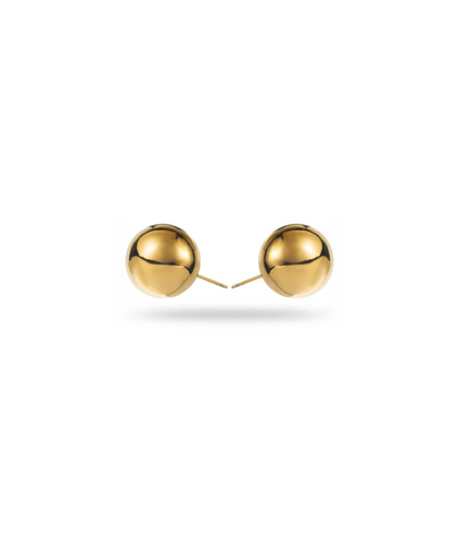 Camille - Boucles d'oreilles billes dorées