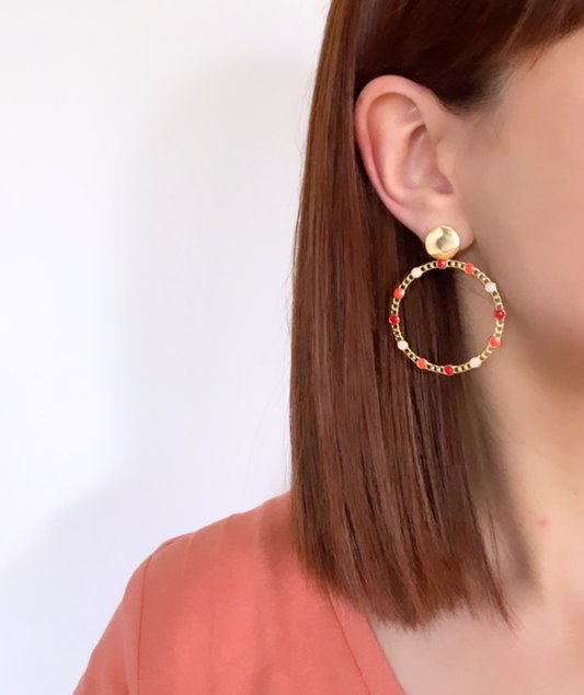 Sonia - Boucles d'oreilles rondes