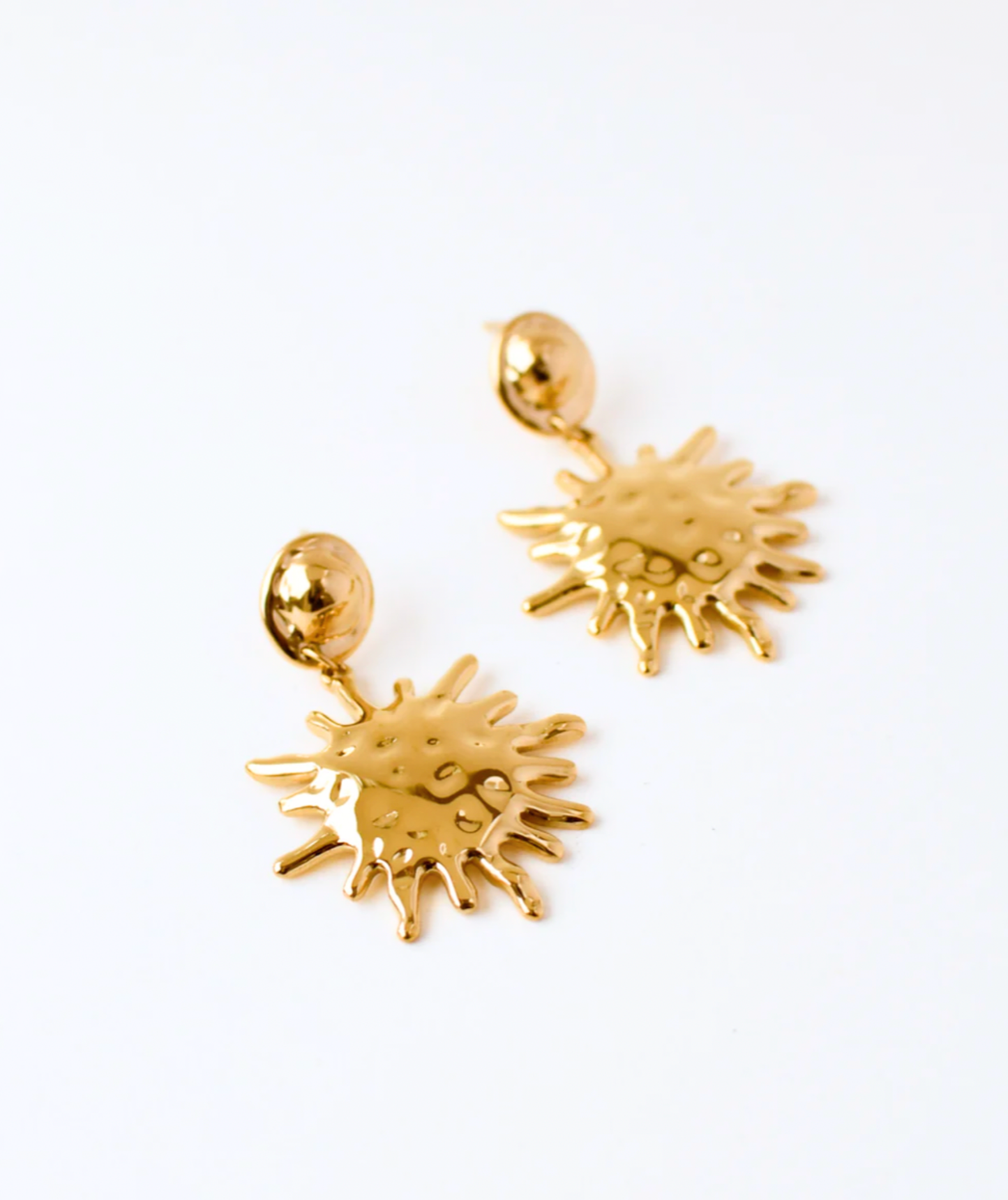 Tina - Boucles d'oreilles soleil en acier