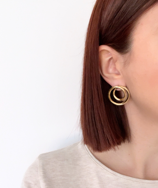 Madeleine - Boucles d'oreilles spirales