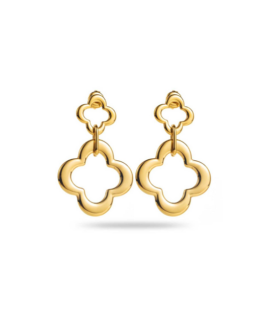 Queenie - Boucles d'oreilles trèfles