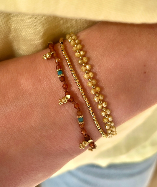 Celya jaune - Bracelet tissé