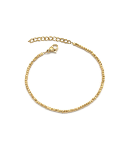 Sandra - Bracelet fin perlé doré
