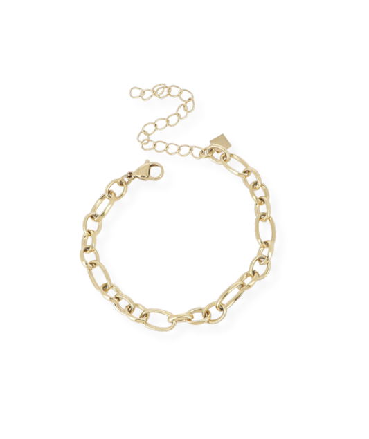 Jovina - Bracelet chaîne dorée classique