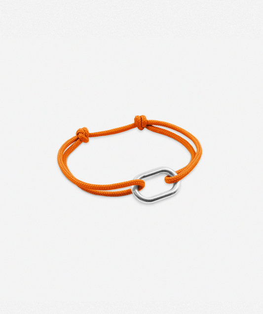 Bracelet maillon orange
