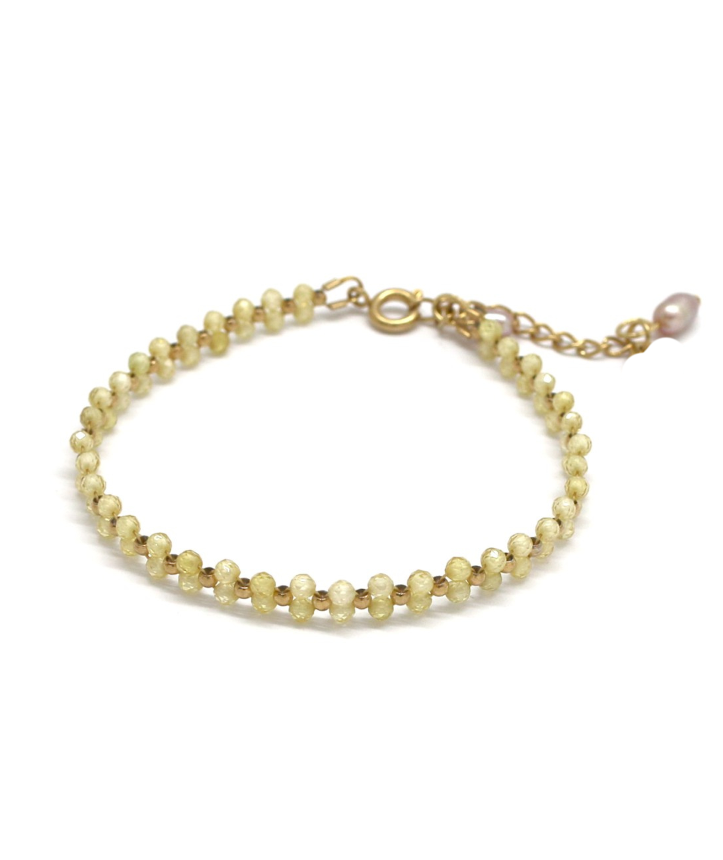 Celya jaune - Bracelet tissé