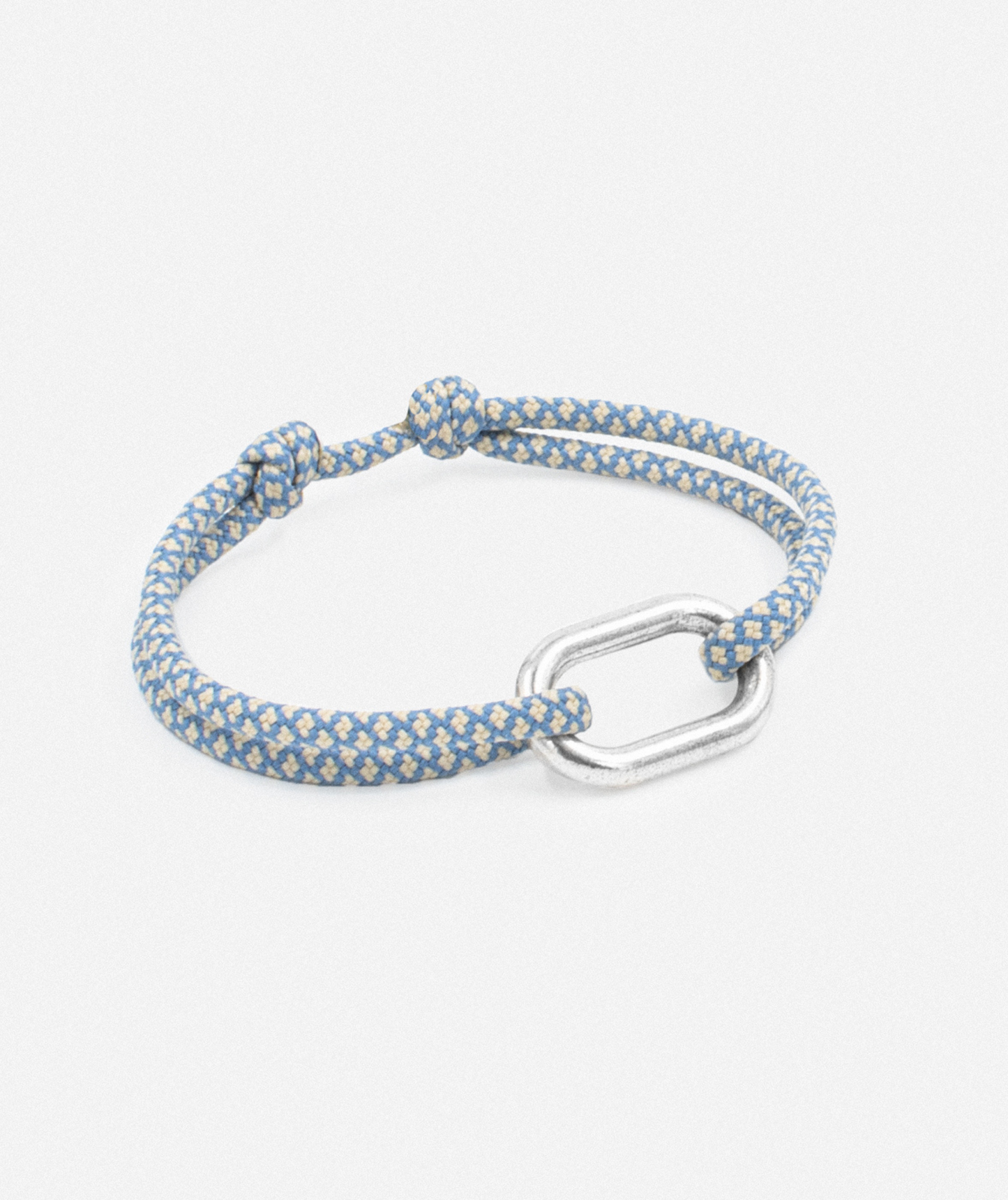 Bracelet maillon bleu ciel