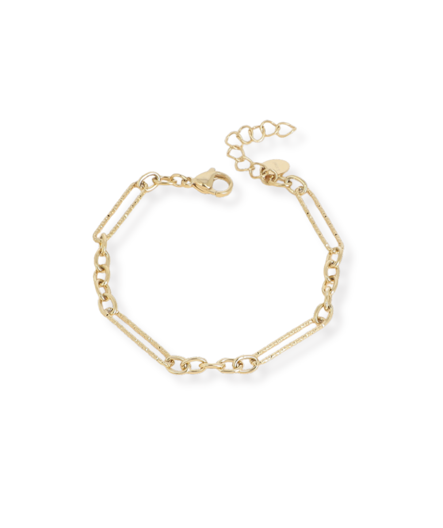 Rosana - Bracelet double chaîne doré