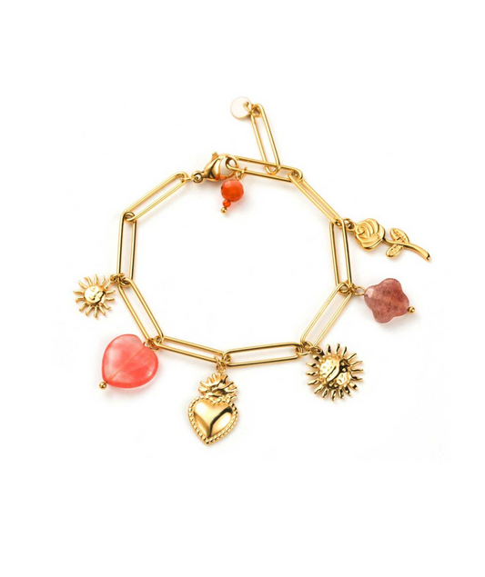 Divy rose - Bracelets à breloques