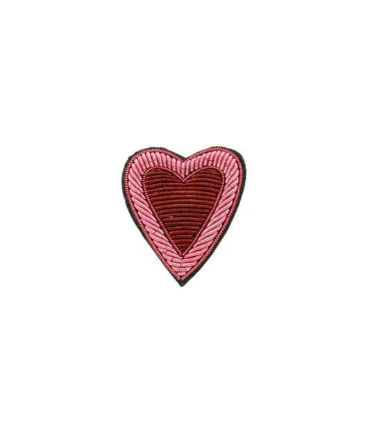 Broche double coeur