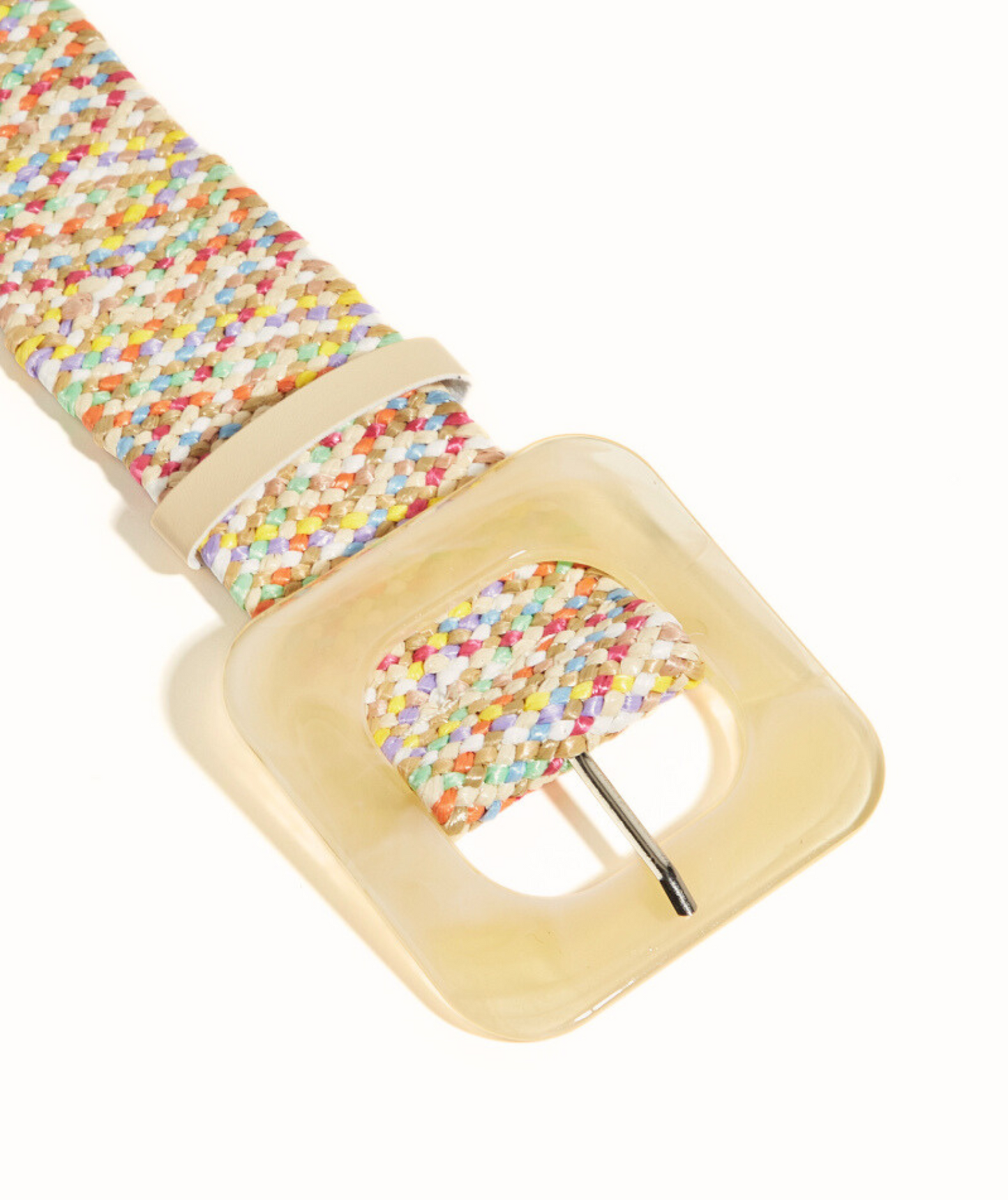 Betty multicolore - Ceinture élastique raphia