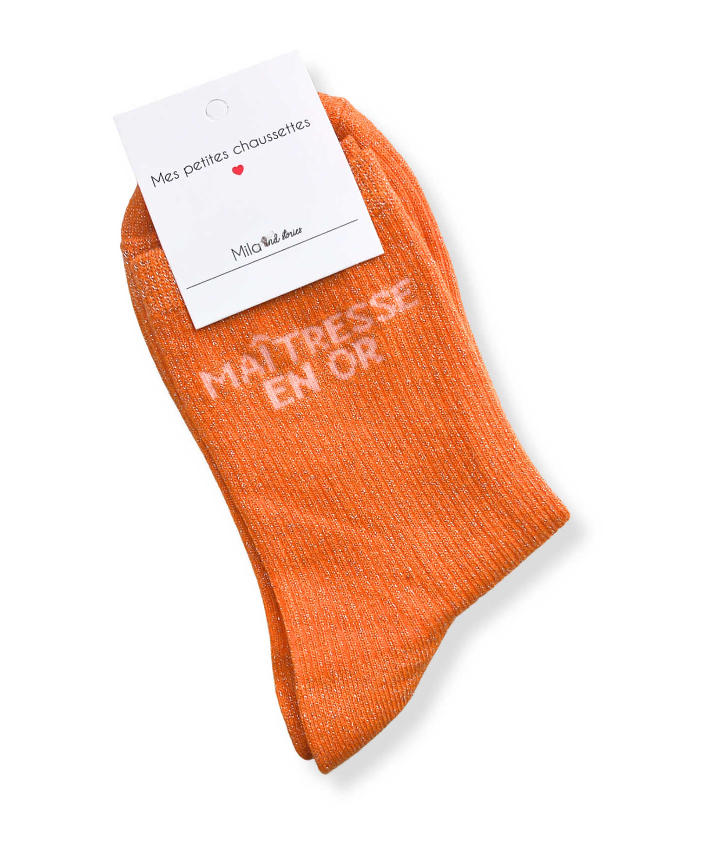 Chaussettes Maîtresse en Or oranges