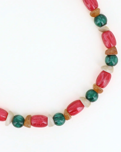 Romane coloré - Collier résine