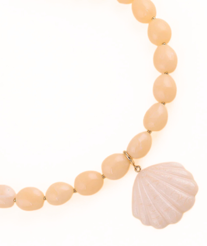 Candide beige - Collier coquillage