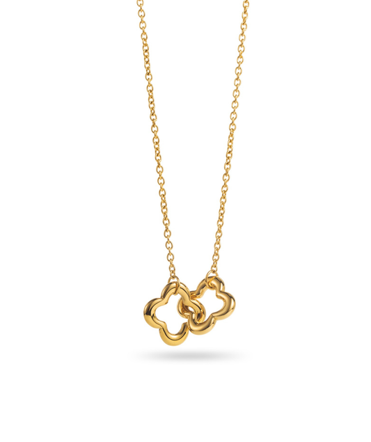 Mia - Collier trèfles entrelacés