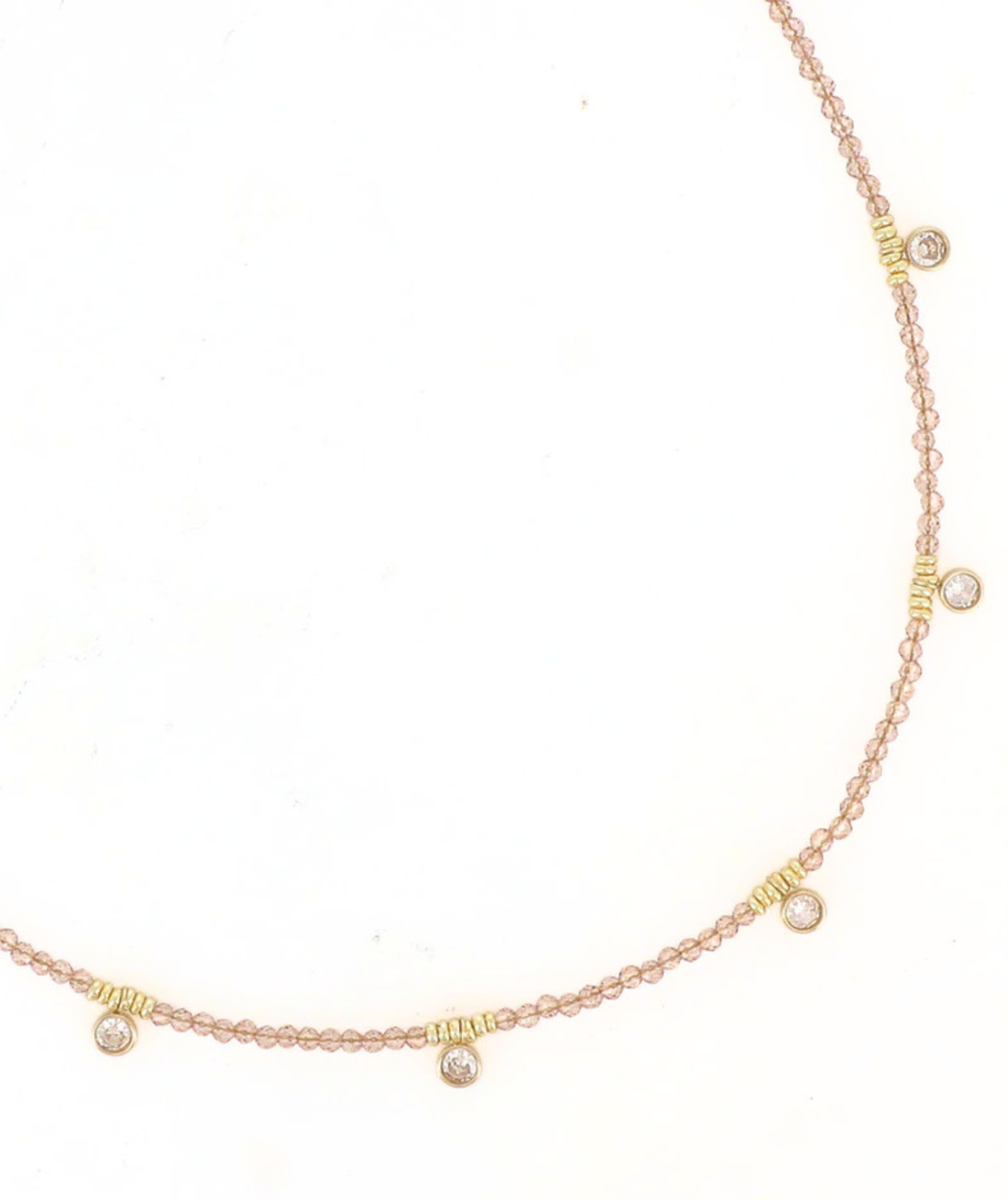 Illona champagne - Collier fin