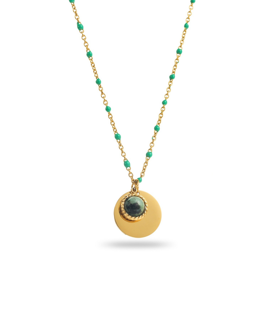 Tina vert - Collier fin