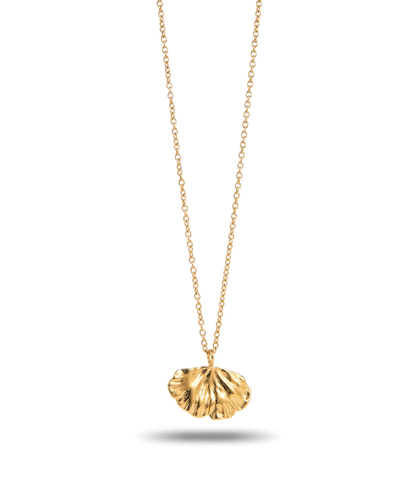 Flora - Collier doré feuille de ginkgo