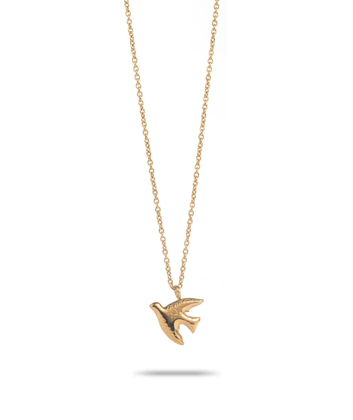 Colombe - Collier doré oiseau