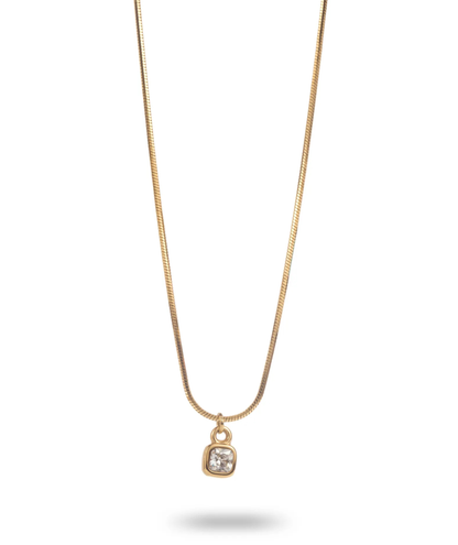 Annabelle - Collier doré pendentif strass