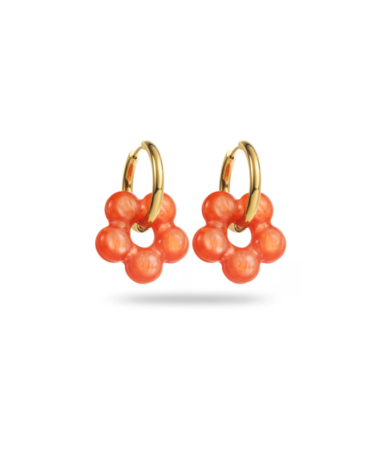 Bloom orange - Créoles fleurs