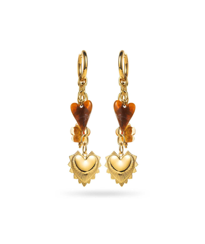 Méllina - Créoles pendentifs breloques cœur