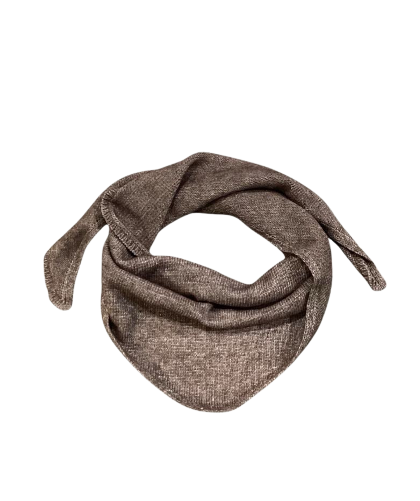 Foulard chocolat en laine et cachemire