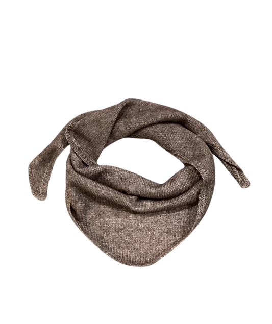 Foulard chocolat en laine et cachemire