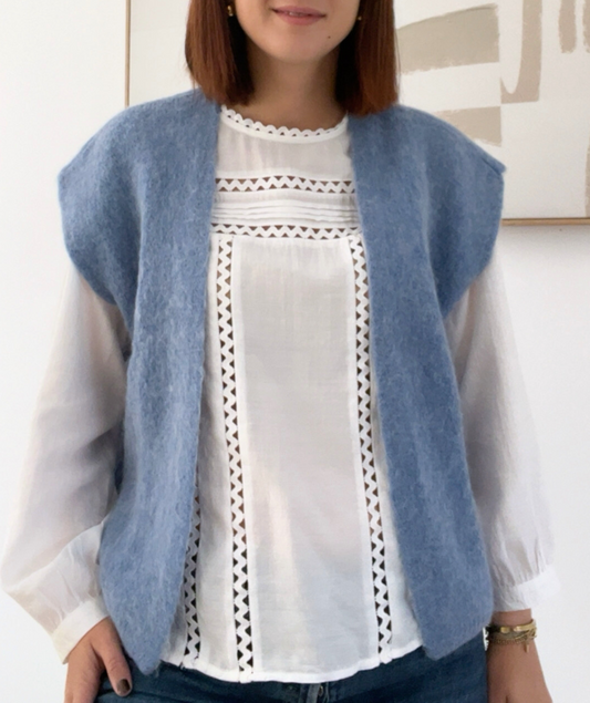 Holly bleu jeans - Gilet sans manches