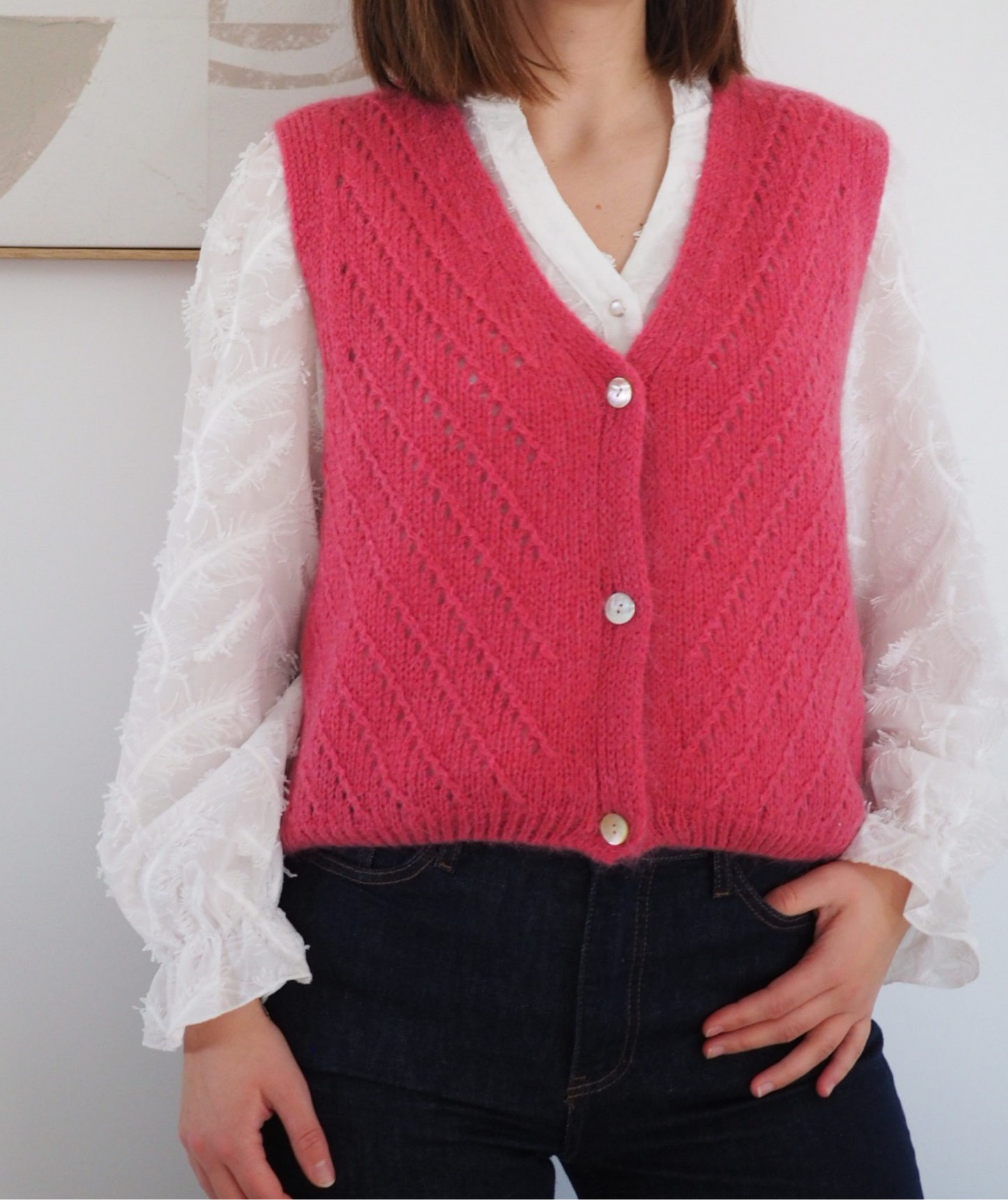 Pauline rose - Gilet sans manches