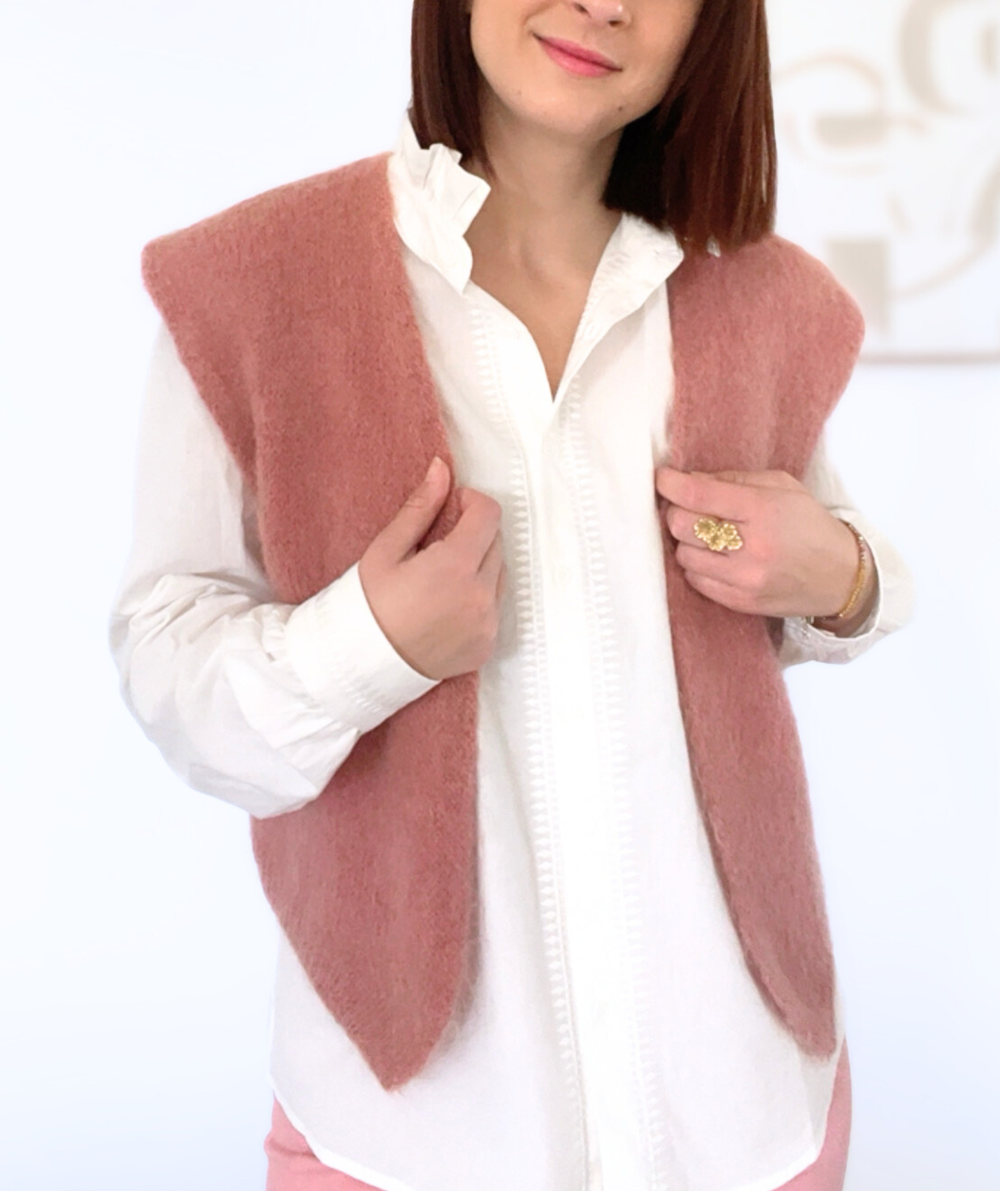 Holly rose poudré - Gilet sans manches