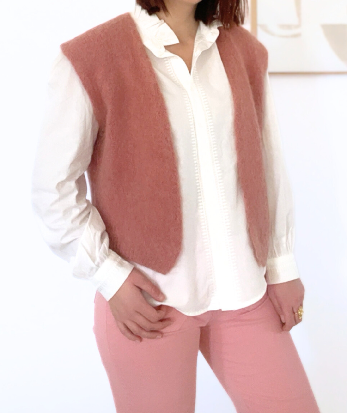 Holly rose poudré - Gilet sans manches