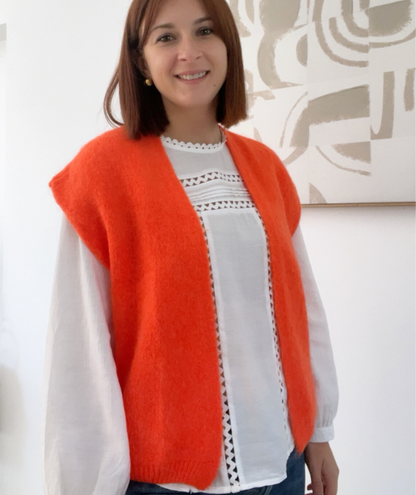 Holly orange - Gilet sans manches