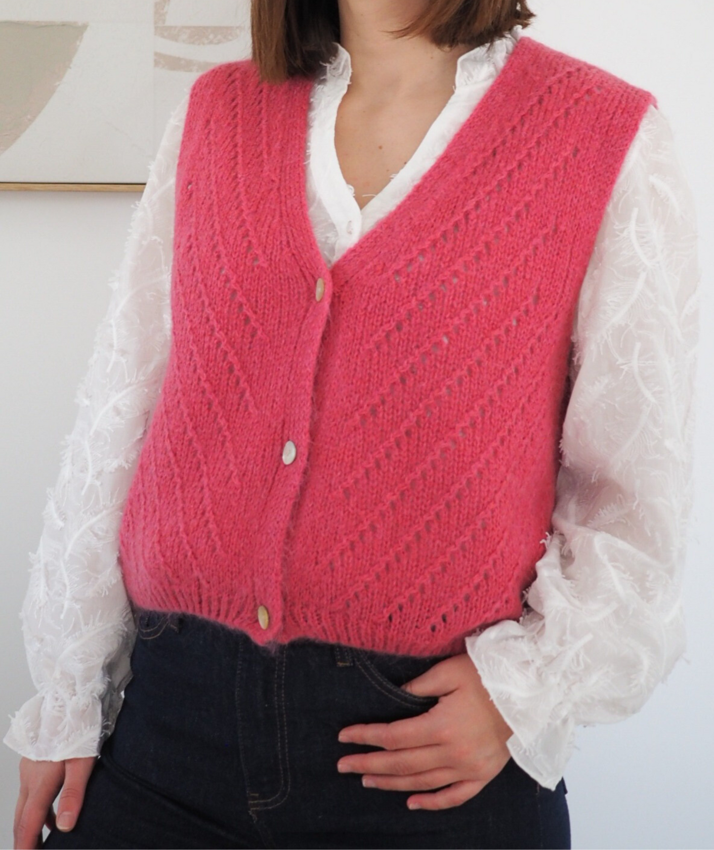 Pauline rose - Gilet sans manches