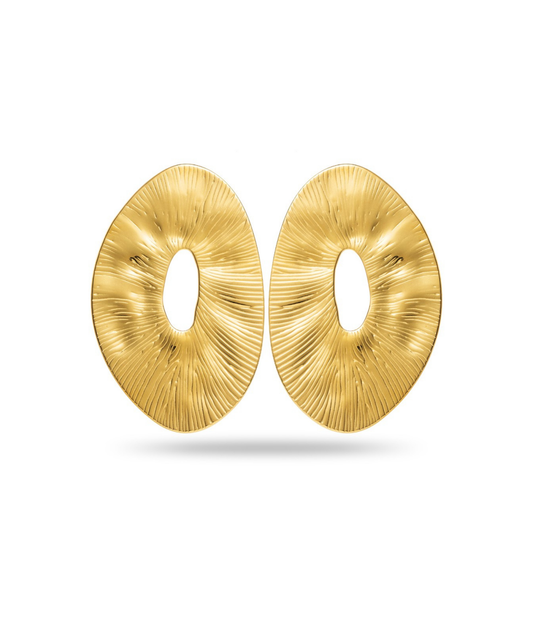 Paolina - Boucles d'oreilles ovales en acier