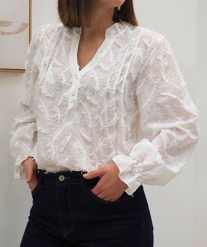 Solène - Blouse texturée