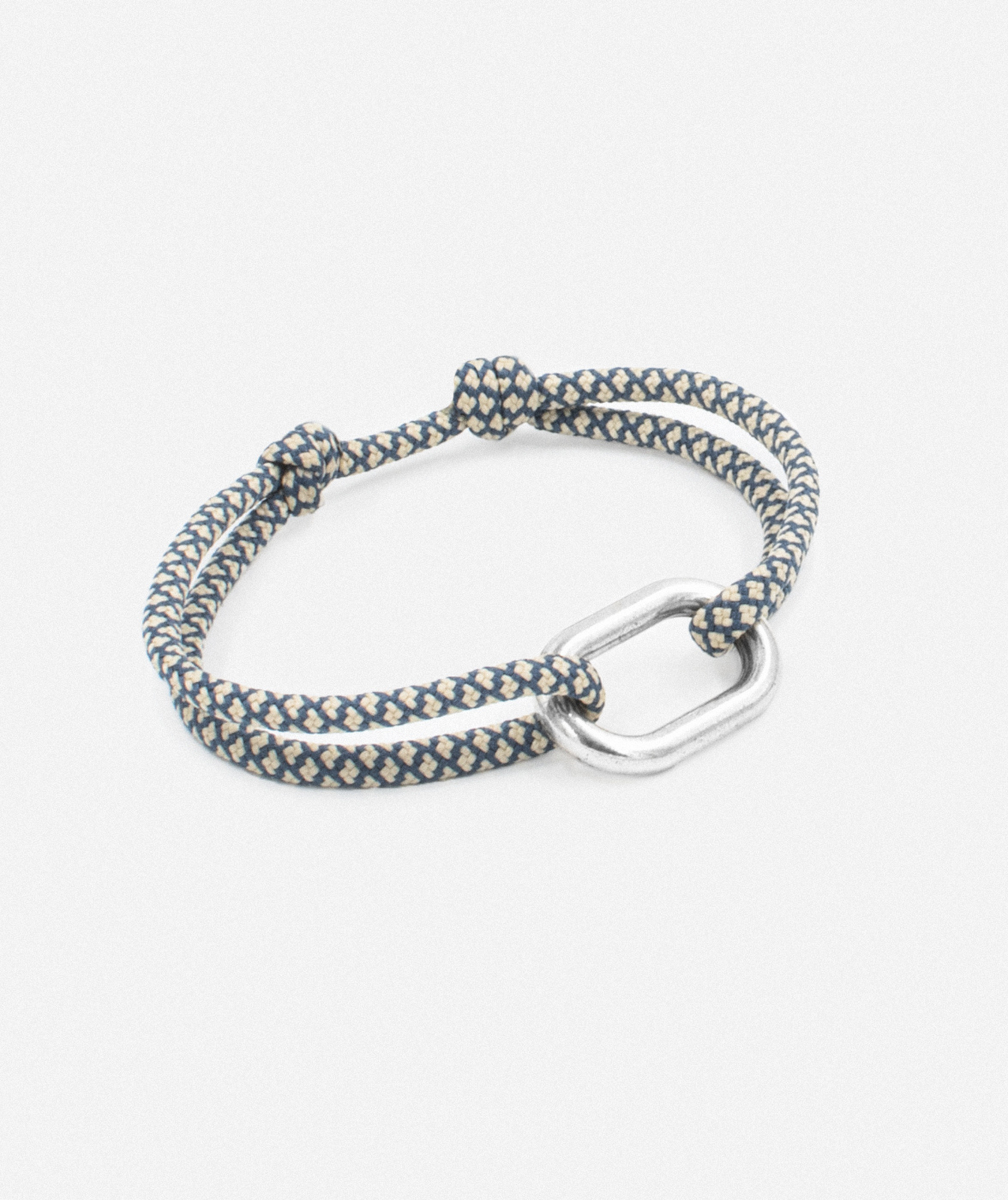 Bracelet maillon blanc et bleu