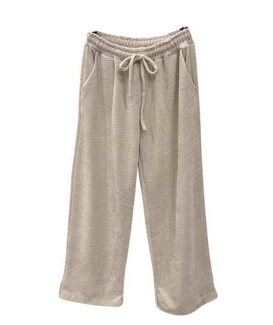Lyna beige - Pantalon large