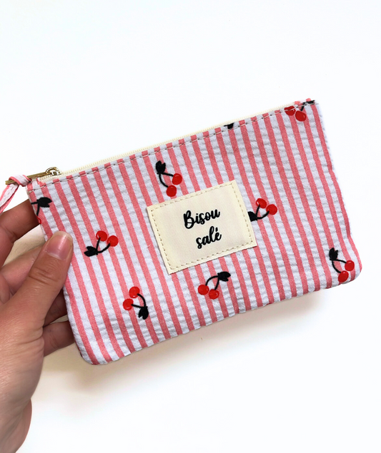 Pochette rose Bisou Salé
