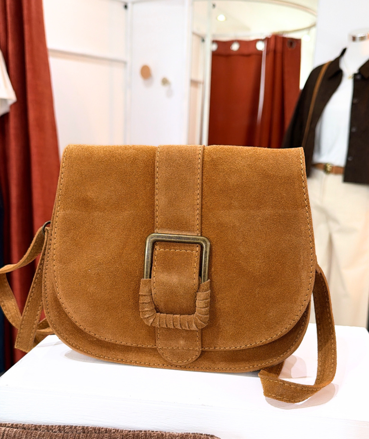 Estelle - Sac besace camel