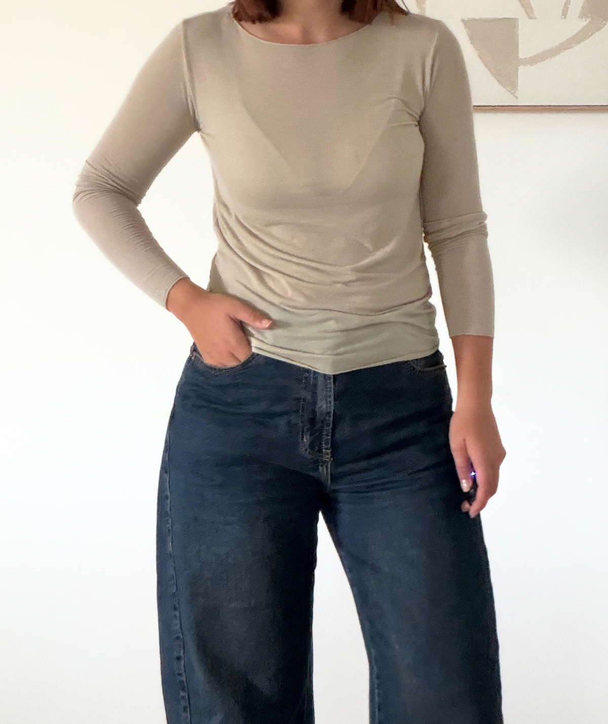 Paola beige - Top seconde peau