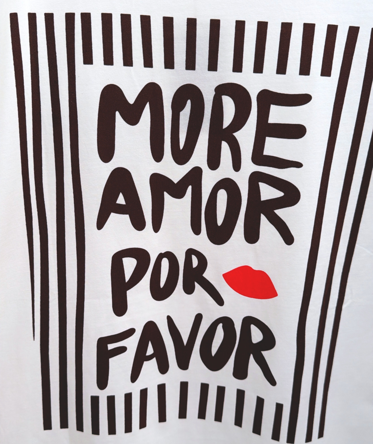 Alma - Tee-shirt blanc More Amor Por Favor