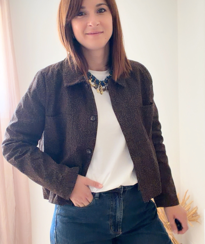 Nola - Veste courte léopard femme