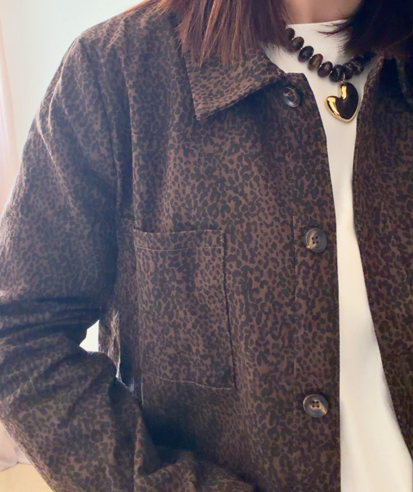 Nola - Veste courte léopard femme