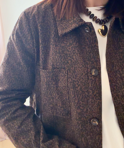 Nola - Veste courte léopard femme