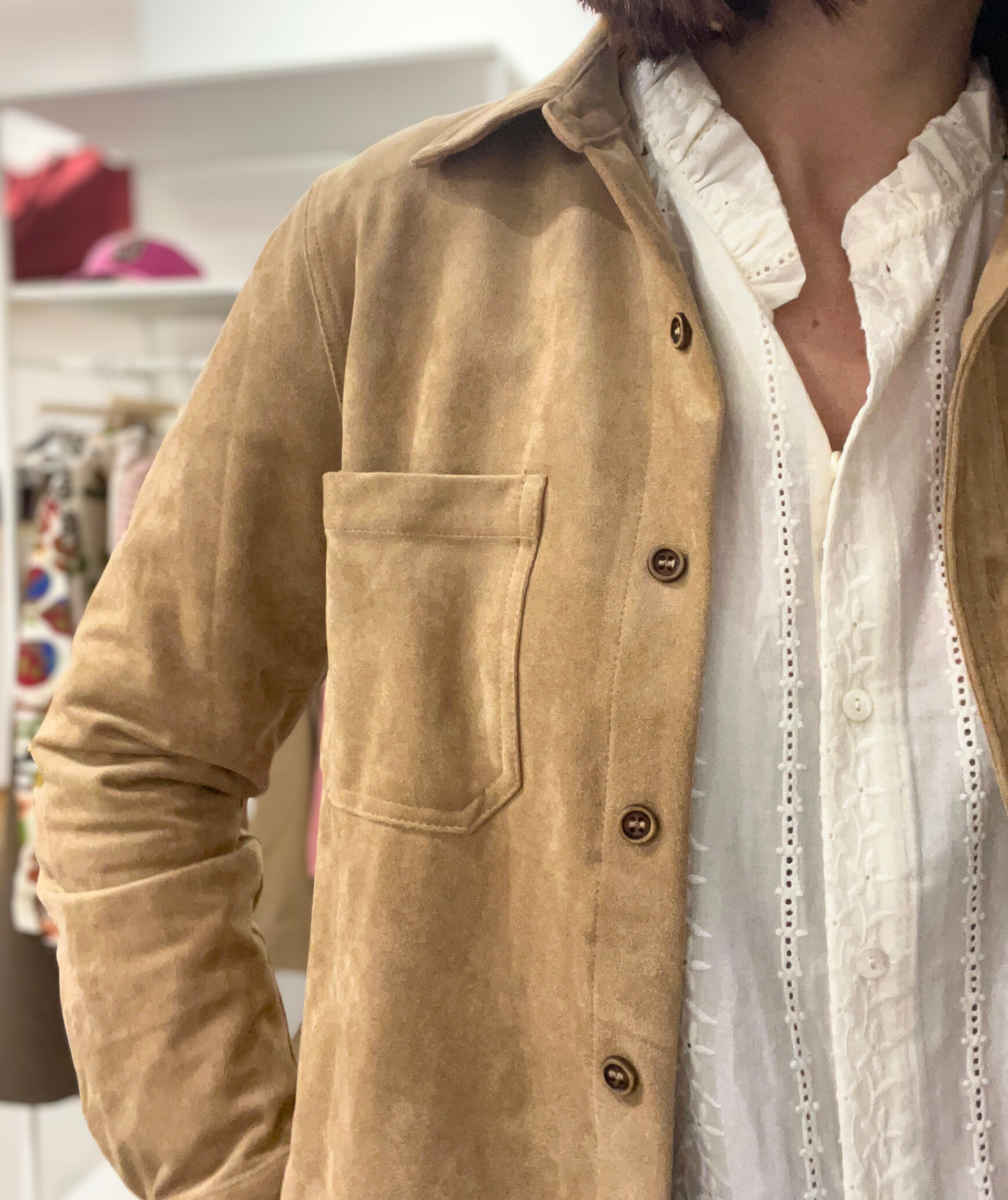 Dona - Veste droite camel