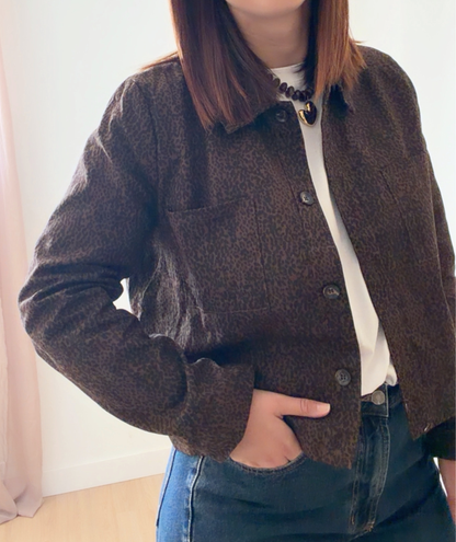 Nola - Veste courte léopard femme